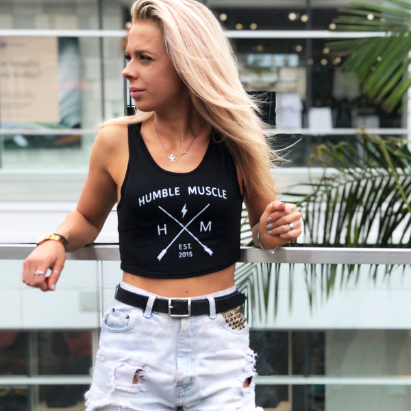 Ladies Crop Tank | HM X | Black