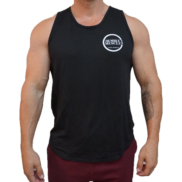 Men's Radial Scoop Tank - Black