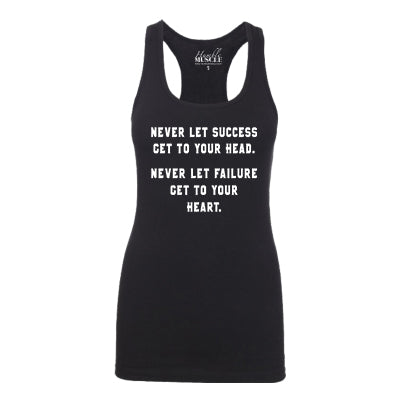 Ladies Tank | Success Quote | Black