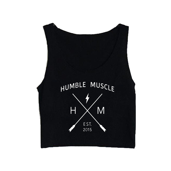 Ladies Crop Tank | HM X | Black