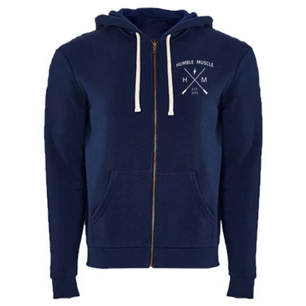 Unisex Zip-up Hoodie | HM X | Navy