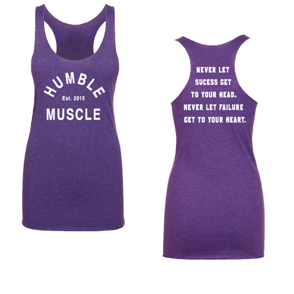 Ladies Tank | Success Quote | Purple